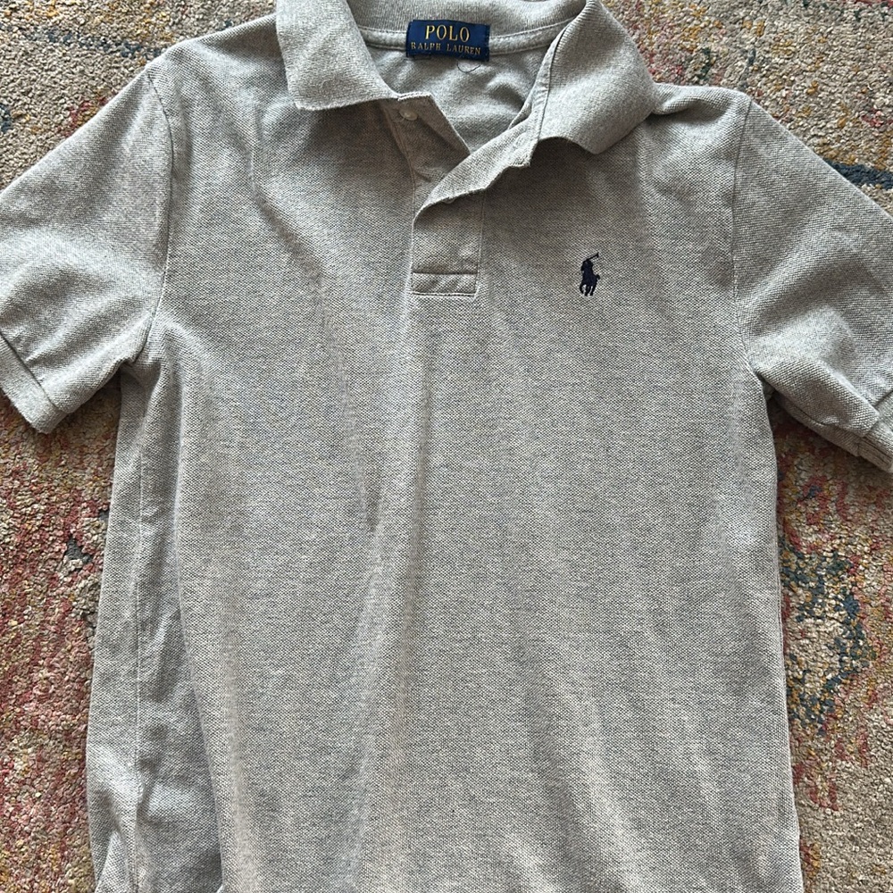 Polo by Ralph Lauren Gray Polo Shirt Classic Design